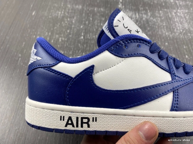 Rep SCOTT DM7890-101 OFF-WHITE JORDAN CUSTOM X TRAVIS AIR X 1 0714